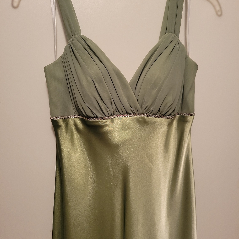Olive Green formal dress